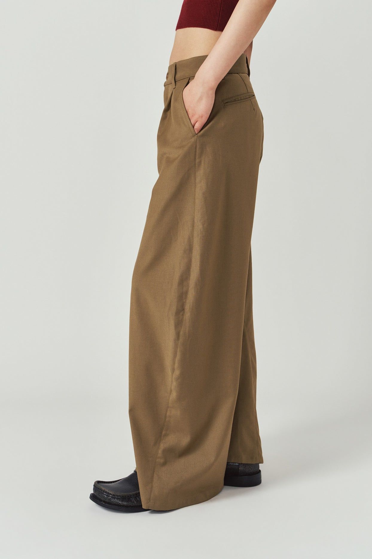 プリーツスカートパンツ (ベージュ) pleated skirt pants (Beige) / 26AW