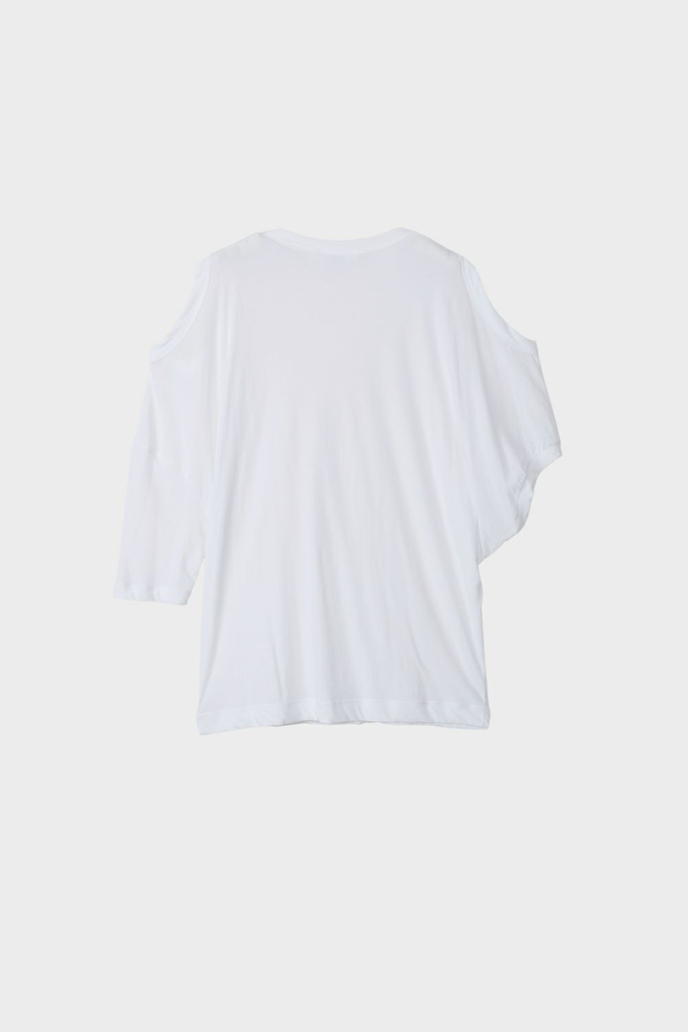 CINOH シャツ ホワイト 白 CINOH - 【25SS】SHEF OPEN SHOULDER T-SHIRT / オープン