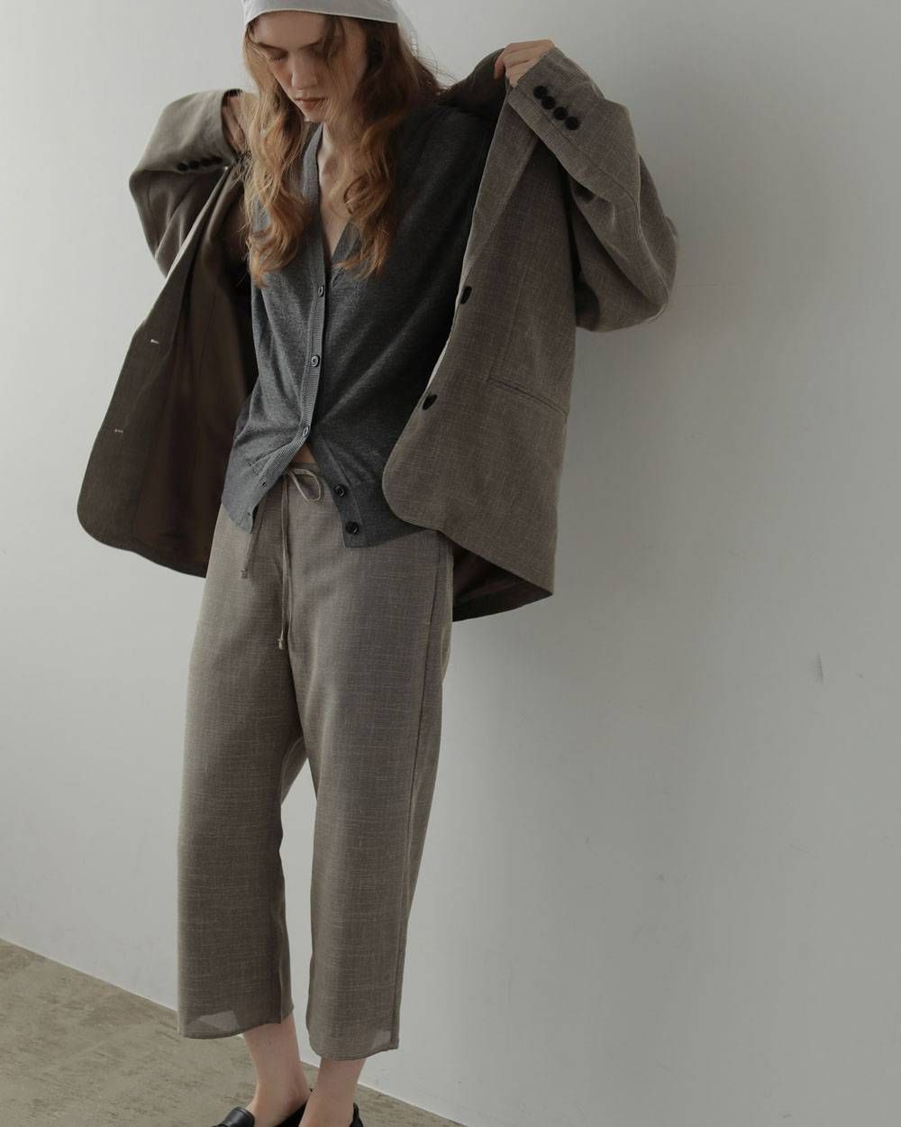 ツイードメッシュ カプリパンツ (グレージュ) Tweed Mesh Capripants (Graige) / 27SS