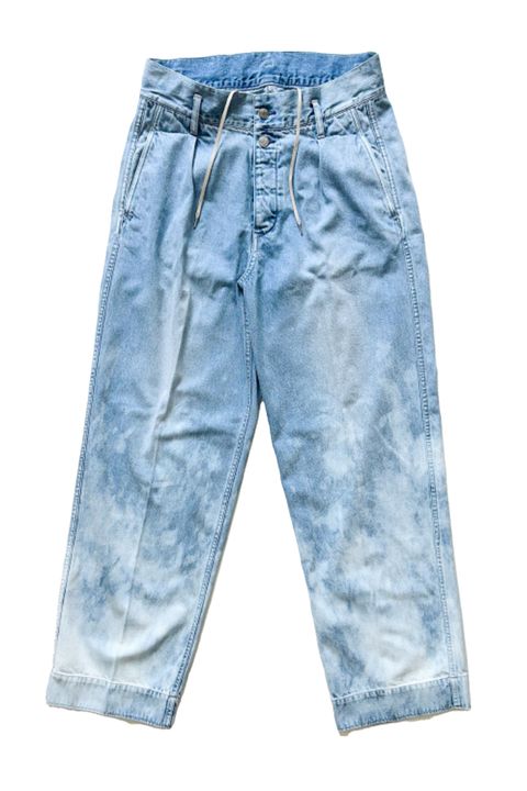 THE WIDE JEAN TROUSERS / ワイドデニムトラウザー / ユニセックス (ブリーチブルー)