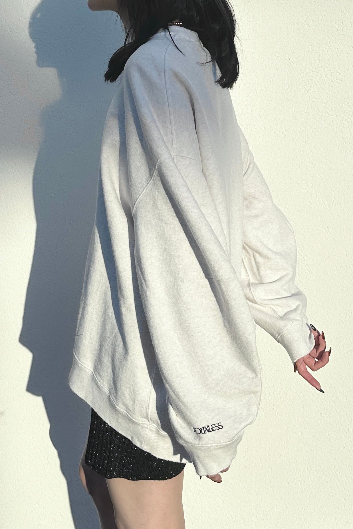 NOUNLESS OVER SWEAT TOPS (GRAY) / オーバースウェットトップス グレー