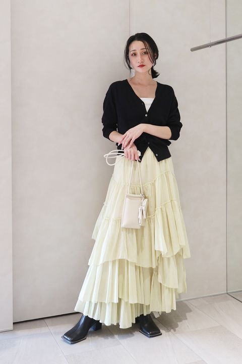 CASA FLINE】新色のティアードスカートで春コーデ | 186 | Sir online  