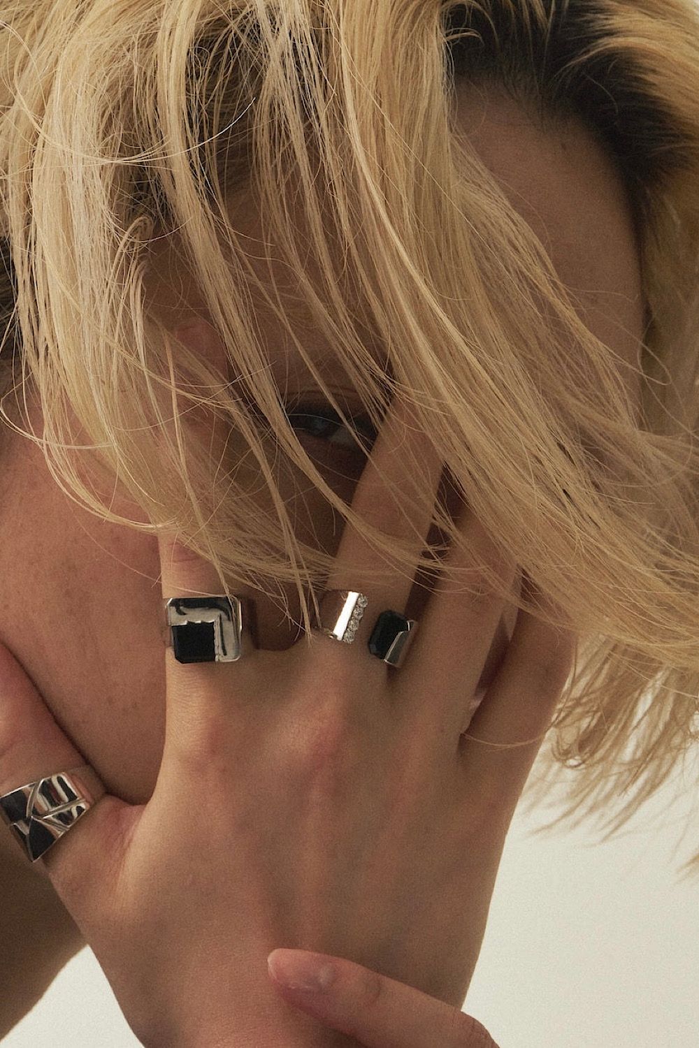 DROUGHT SQUARE BLACK ONYX RING / ドロウト スクエア ブラックオニキス リング STERLING SILVER 925 (シルバー)
