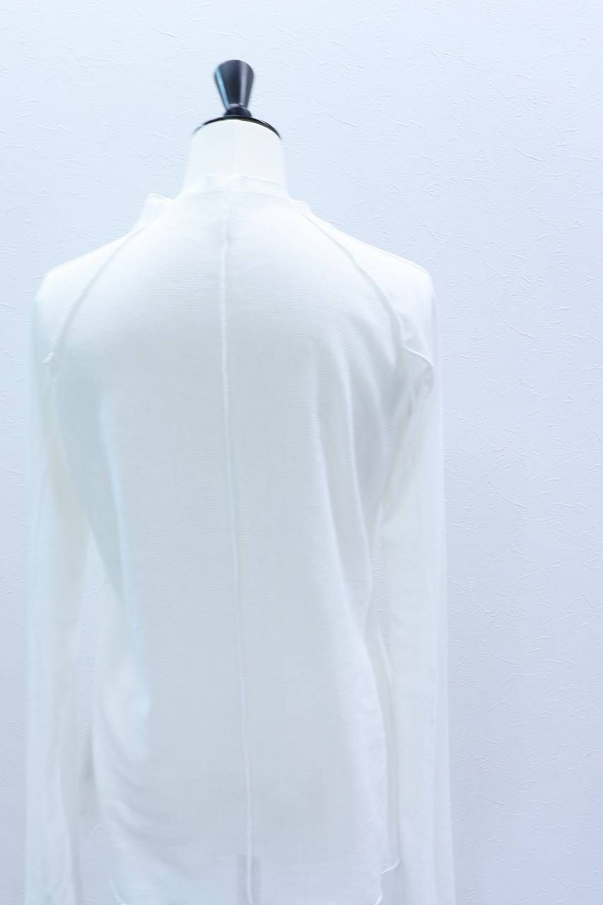 コットンチュールロンT (ホワイト) Cotton Tulle Long-Sleeve Tee (White) / 26AW