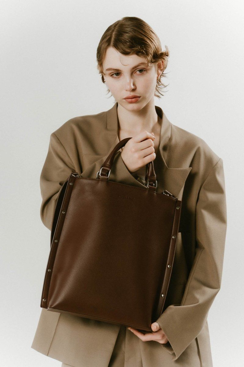 Knuth Marf - side studs leather bag / サイドスタッズレザー