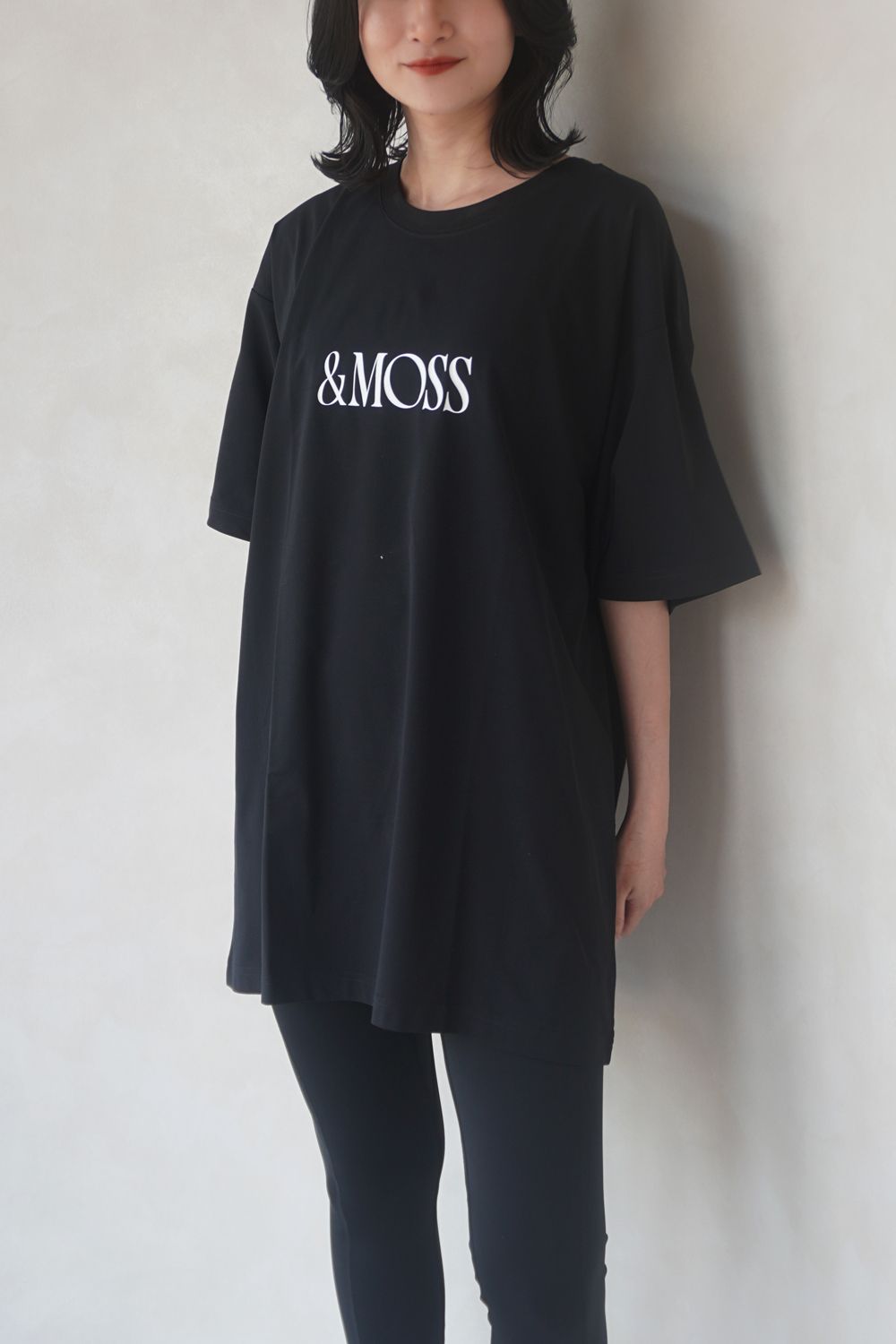 DRY TOUCH OVERSIZED T-SHIRTS / ドライタッチ オーバーサイズ Tシャツ (ブラック) / ユニセックス