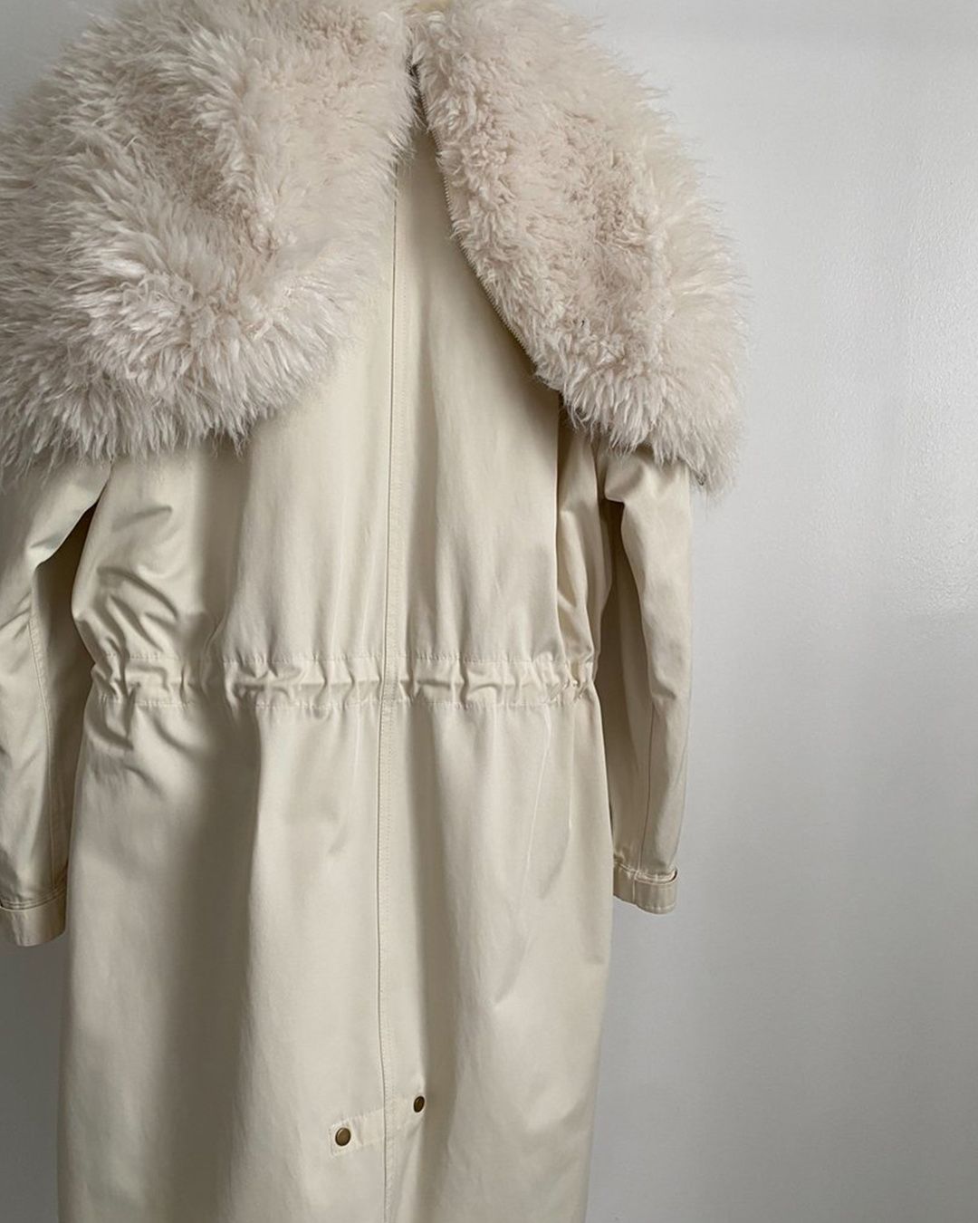 【先行予約】【25TH-20】モッズコート (ホワイト) M-65 Mods Coat (White) /  エコファー  /  フェイクファー 【受注期間6/14 23:59まで】