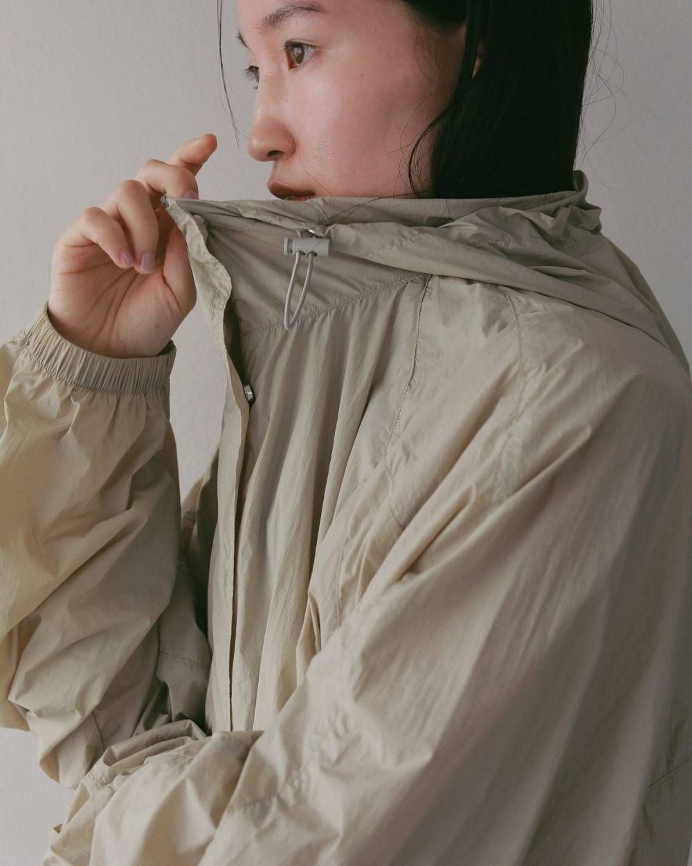 シアートラックブルゾン (オートミール) Sheer Track Blouson (Oatmeal) / 27SS