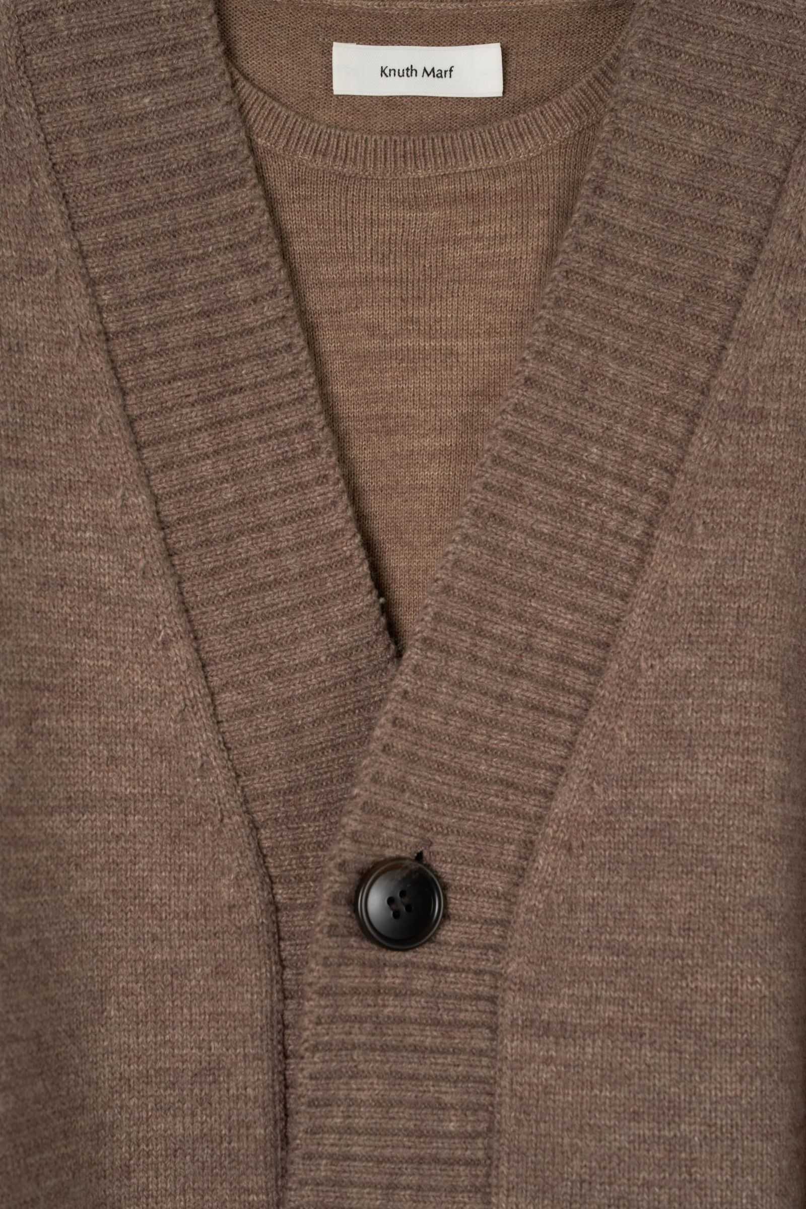 2ピース カーディガン (ブラウン) 2-piece cardigan (Brown) / 26AW