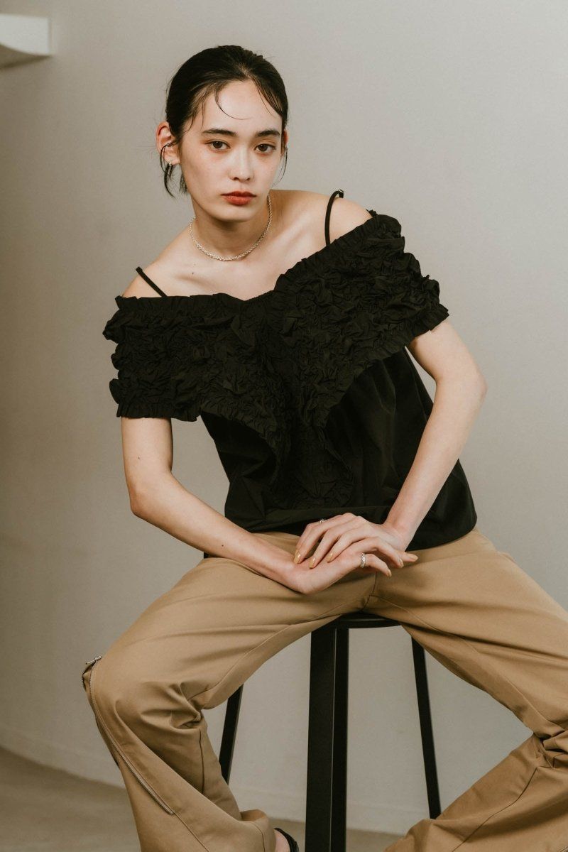 Knuth Marf - 2way off shoulder blouse / 2ウェイ オフ