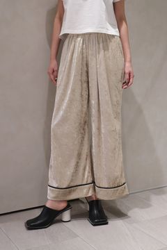 CRASH VELOUR PANTS / クラッシュベロアパンツ (ベージュ)
