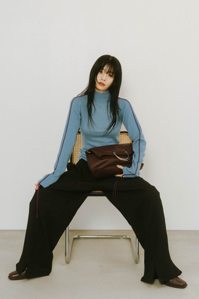 3way metal shoulder bag / 3ウェイ メタルショルダーバッグ (バーガンディ)