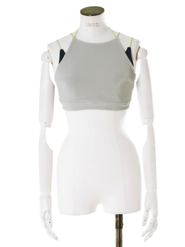 LAYERED BRA TOP / レイヤードブラトップ (グレー) / 水着 / スイムウェア