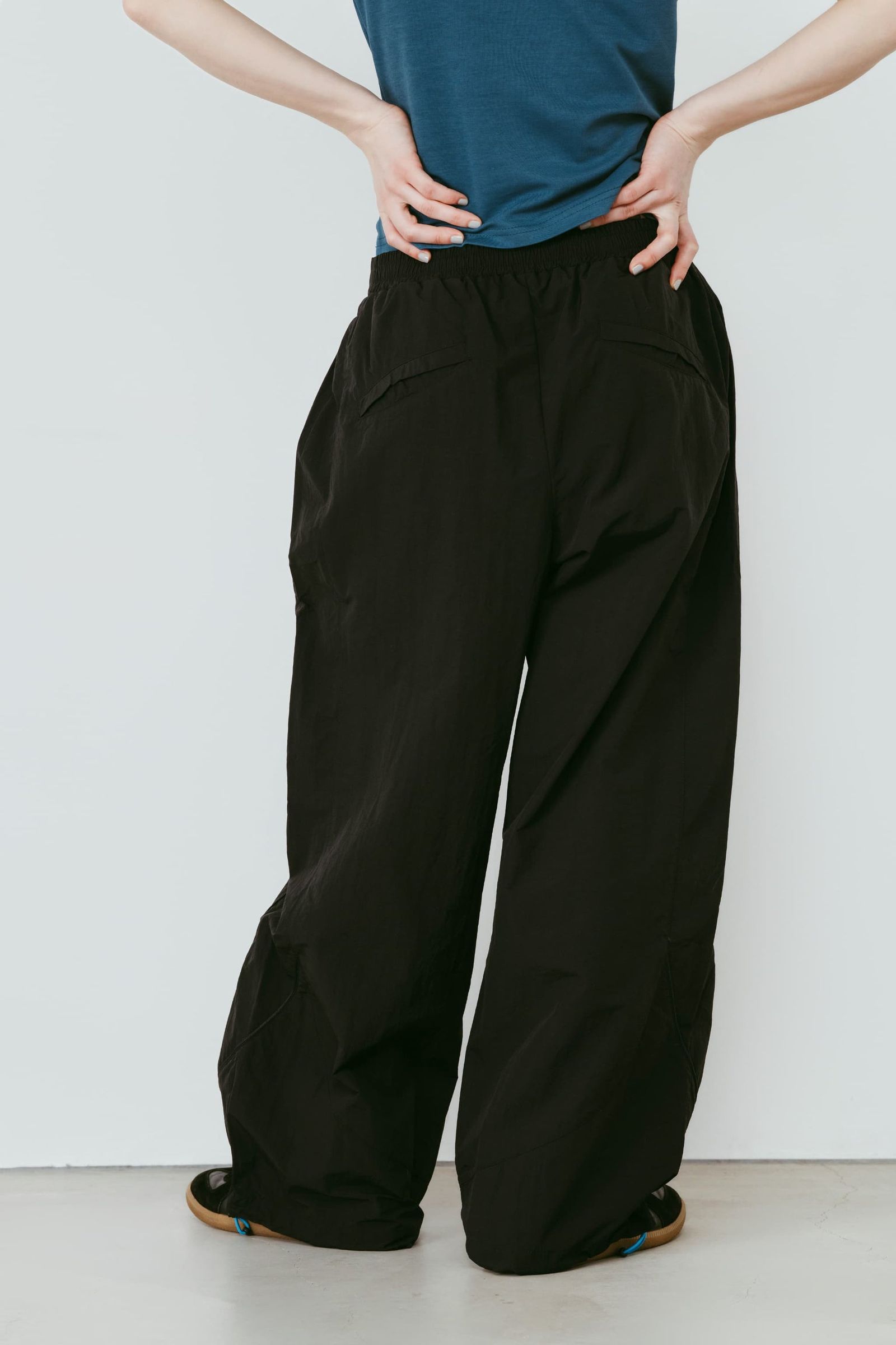 ナイロンイージーパンツ (ブラック) nylon easy pants(unisex) (Black) /  26SS