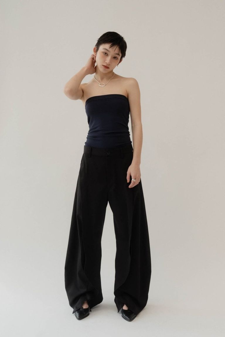 Knuth Marf - slit deformed pants(unisex) / スリット ディフォームド 
