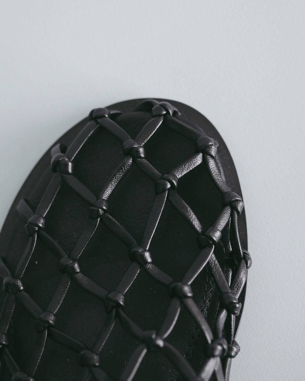 フラットシューズサンダル (ブラック) Braid Flat Shoes (Black) / 27SS