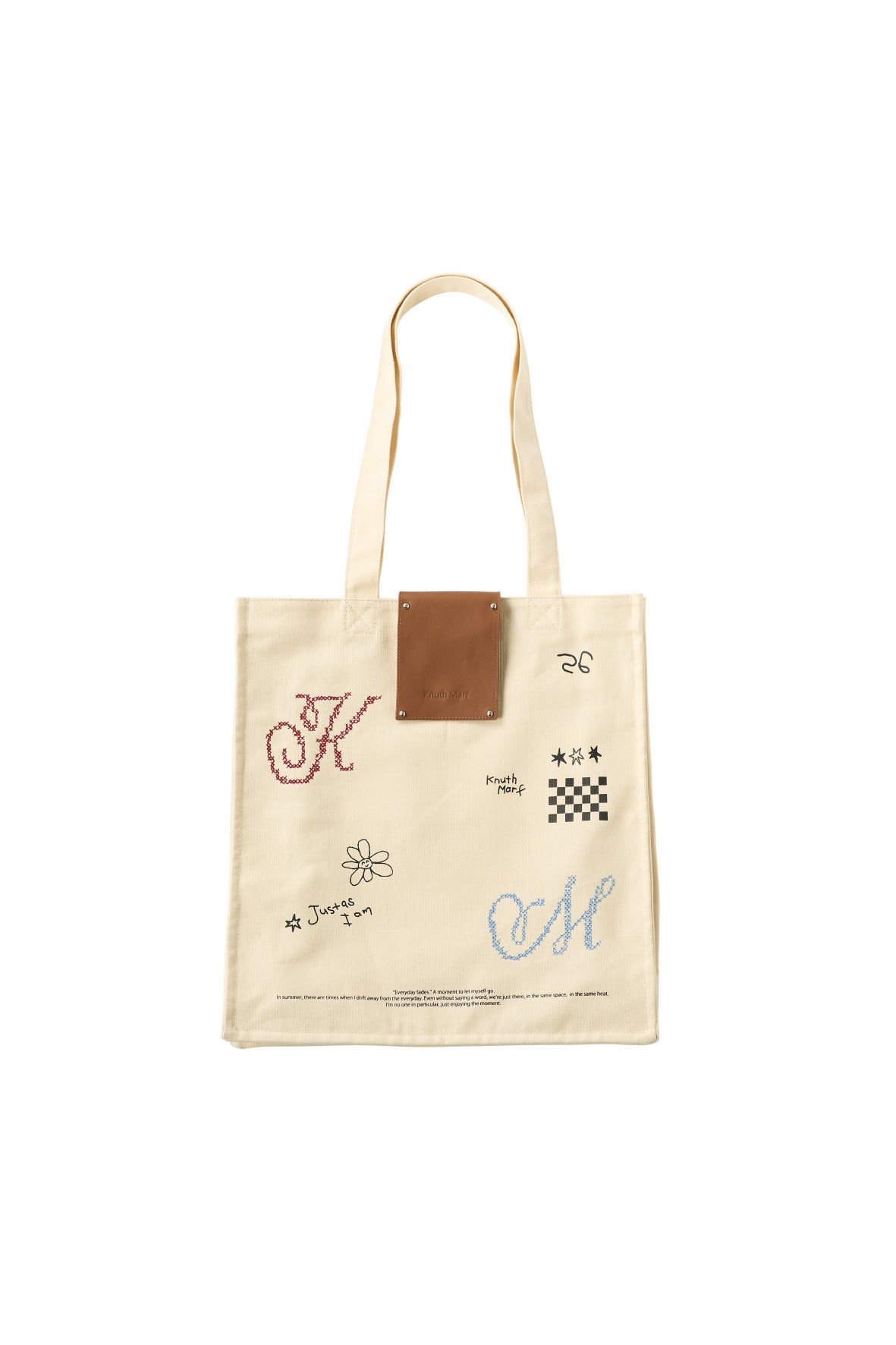 グラフィックキャンバストートバッグ (アイボリー) graphic canvas tote (Ivory) /  26SS