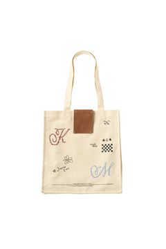 グラフィックキャンバストートバッグ (アイボリー) graphic canvas tote (Ivory) /  26SS
