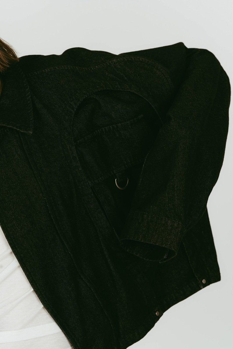 rounded pocket jacket(unisex) (Black) / ラウンドポケットジャケット (ブラック) / 26SS