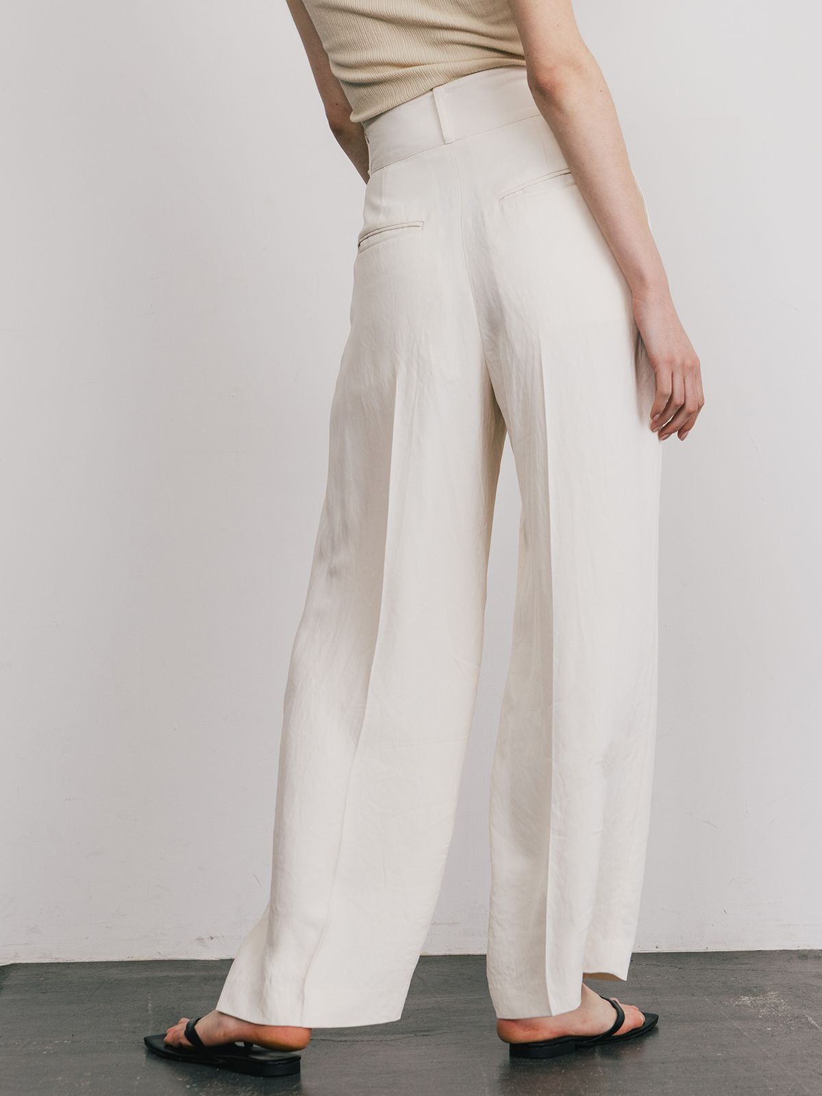 【25SS】ACETATE GURKHA PANTS / アセテート グルカパンツ (アイボリー)