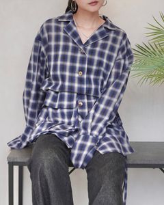 【25AW】SHEER CHECK SHIRT JACKET / シアーチェックシャツ (ブルー)