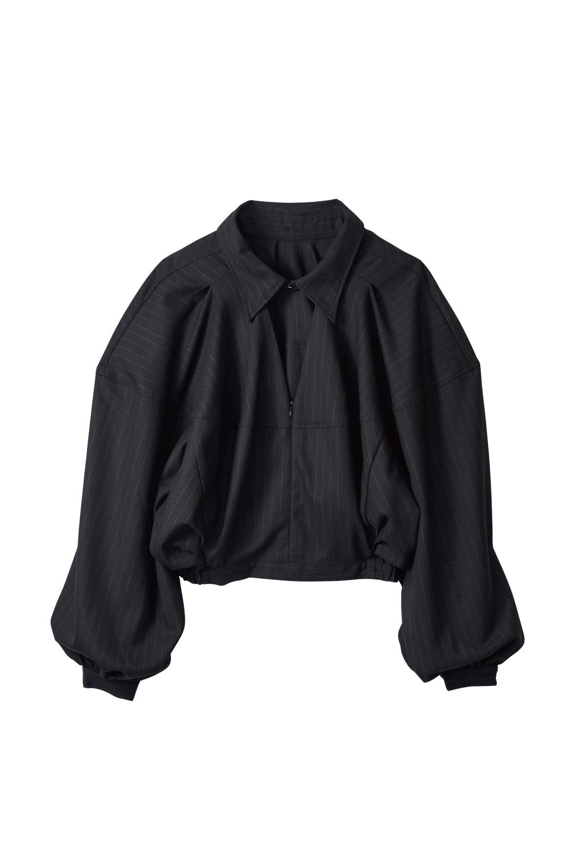 4way design blouse / 4ウェイ デザインブラウス (ストライプブラック) / 25AW