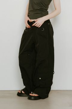 docking nylon pants(unisex) / ドッキングナイロンパンツ (ブラック) / 25SS