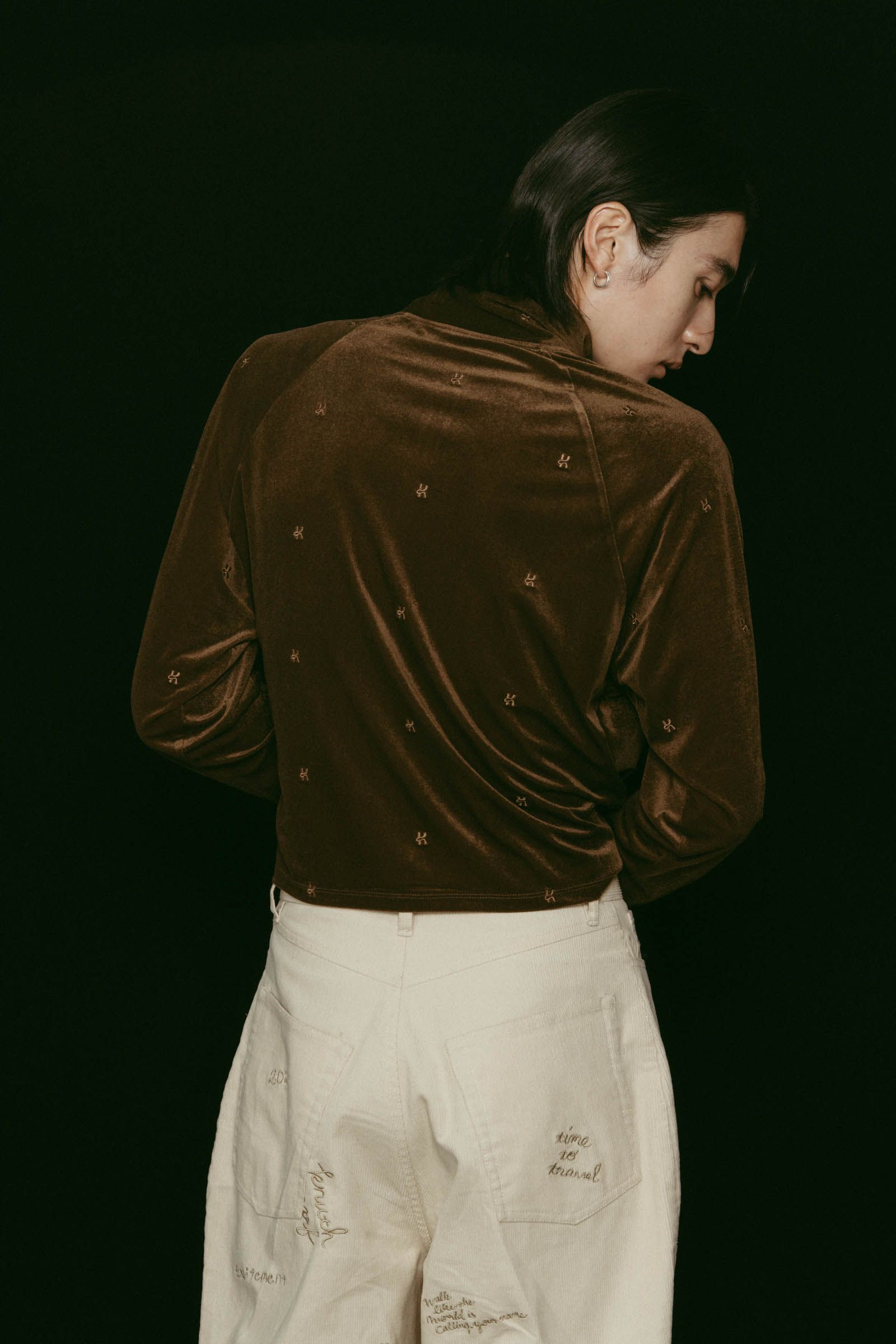 velours track jacket / ベロアトラックジャケット (ブラウン) / 25AW