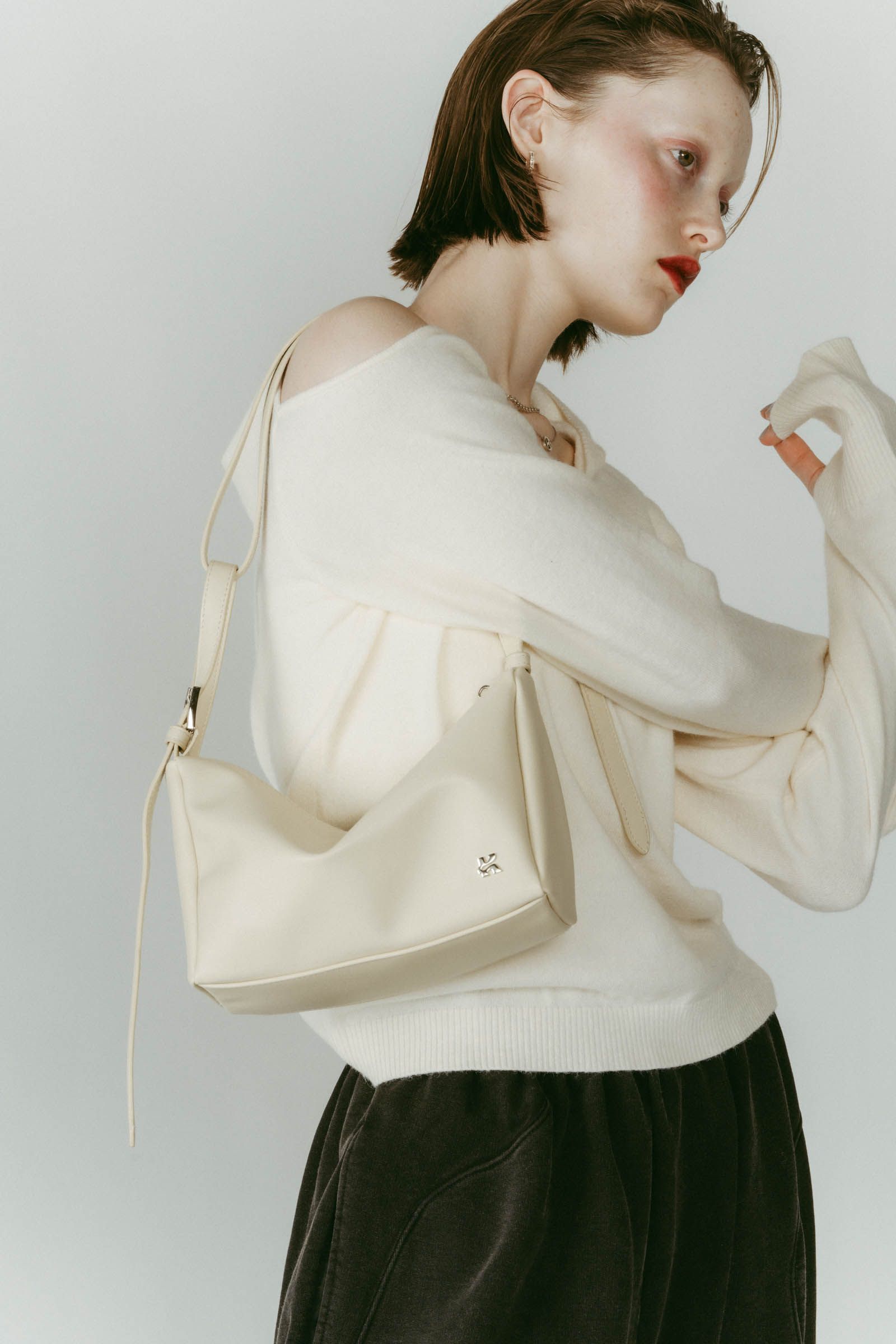 ring-handle bag / リングハンドルバッグ (アイボリー) / 25AW