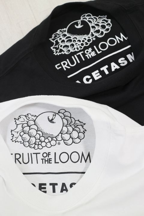【FACETASM×FRUITS】 OF THE LOOM PACK BIG TEE / ファセッタズム フルーツオブザルーム パックビッグTシャツ / ユニセックス (ブラック&ホワイト)