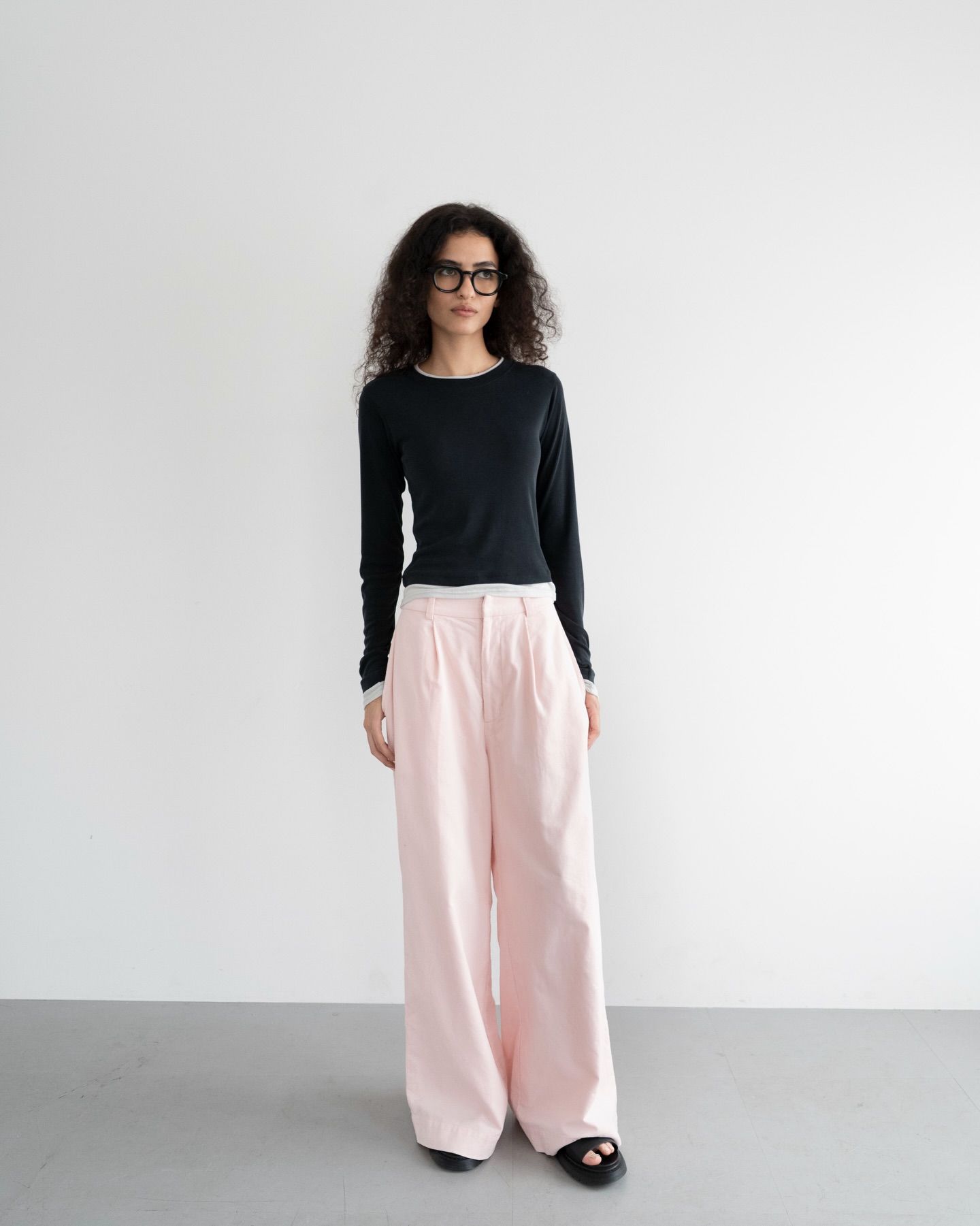 コーデュロイストレートパンツ (ピンク) Corduroy straight pants (Pink) /  26SS