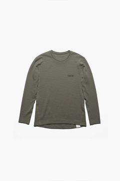 DRY WAFFLE LONG SLEEVE T-SHIRTS / ドライワッフル ロングスリーブTシャツ (モス) / ユニセックス