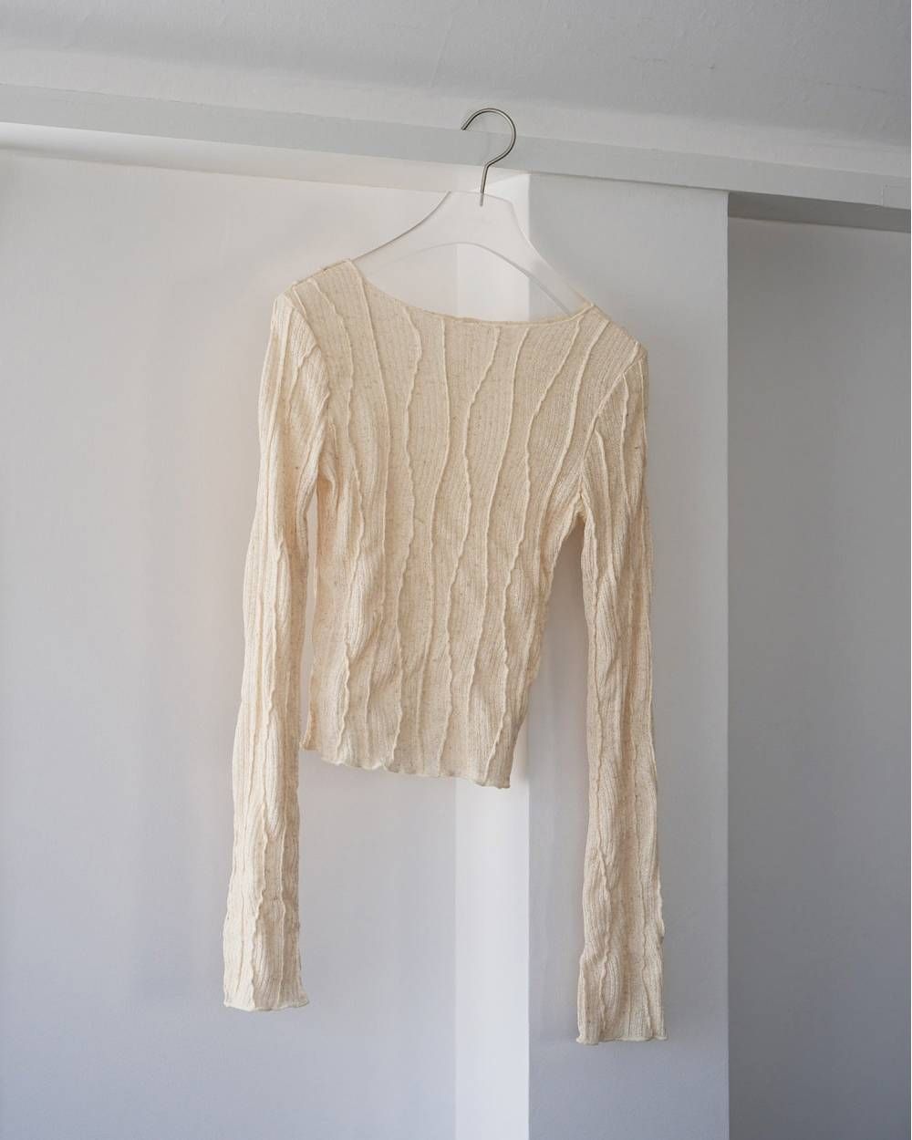 Random Pintuck Tops / ランダムピンタックトップス (Cream) / 26SS