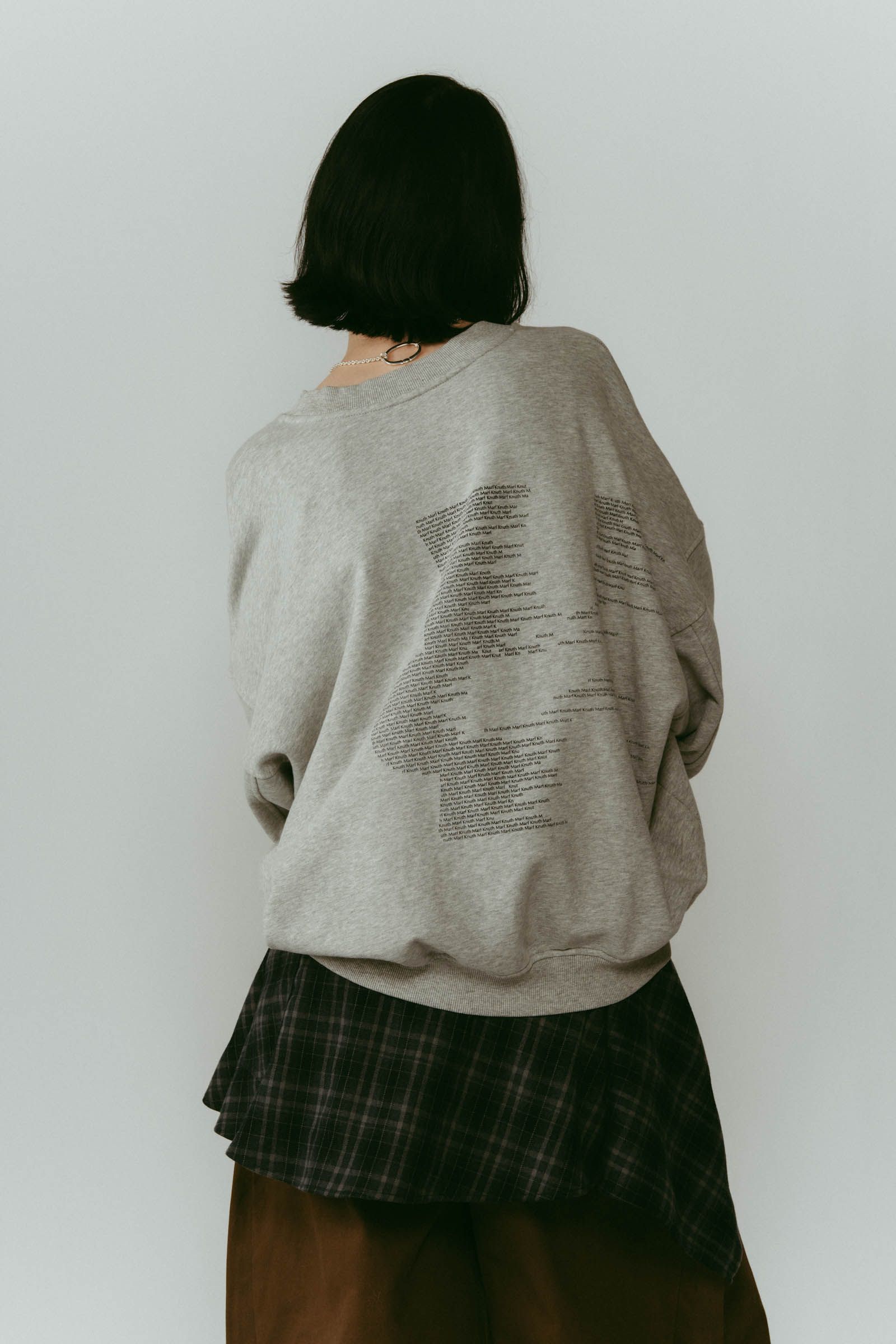Kerror design sweat(unisex) / Kエラーデザイン スウェット (グレー) / 25AW