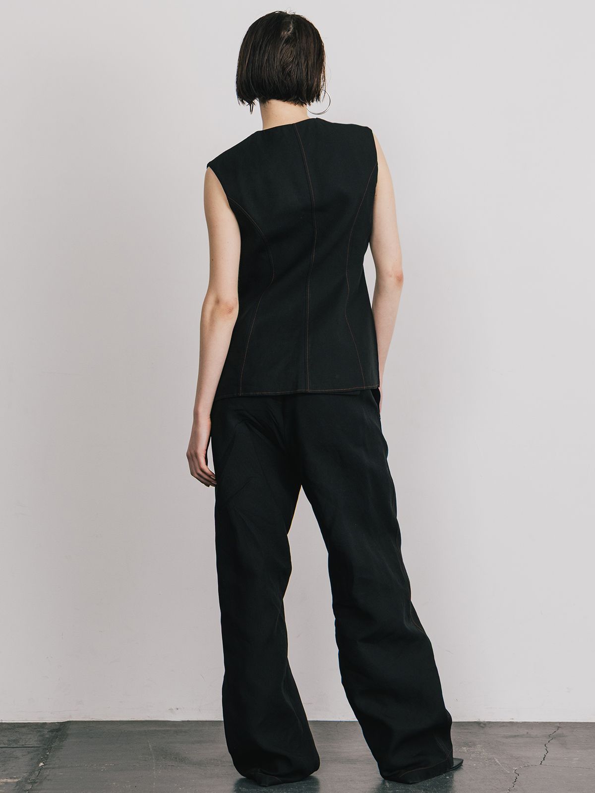 【25SS】TENCEL VEST / テンセルベスト (ブラック)