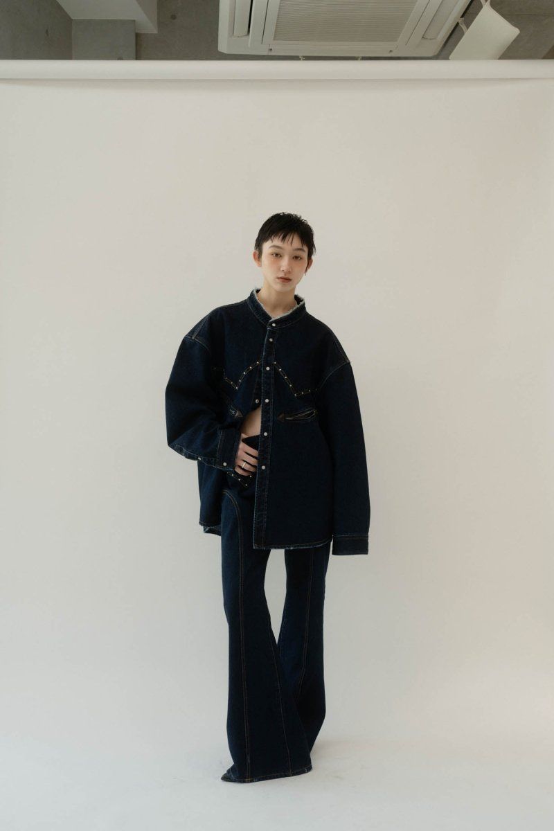 western denim over shirt(unisex) / ウエスタン デニムオーバーシャツ (インディゴ) / 25SS
