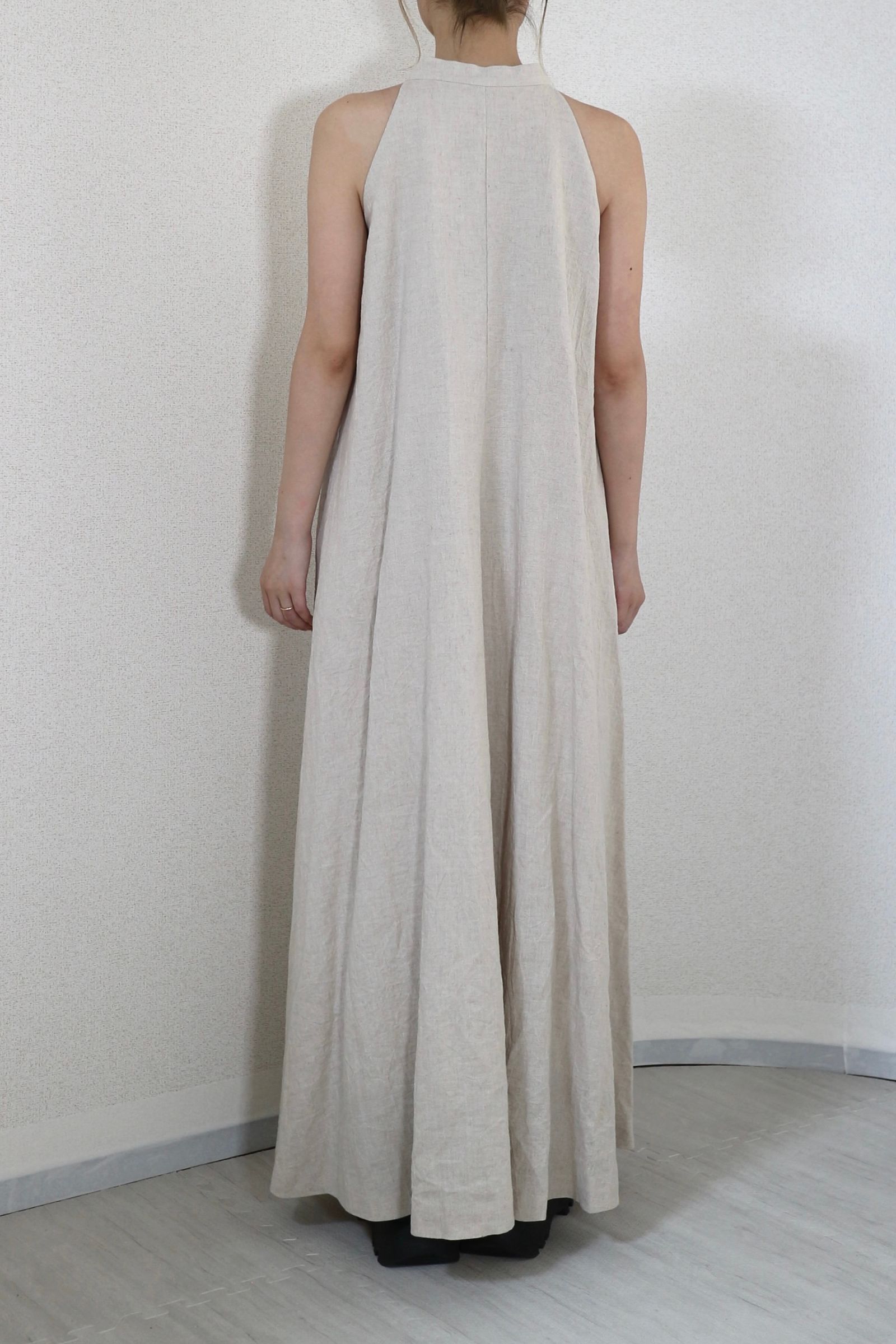CASA FLINE - STAND COLLAR AMERICAN SLEEVE DRESS / スタンド