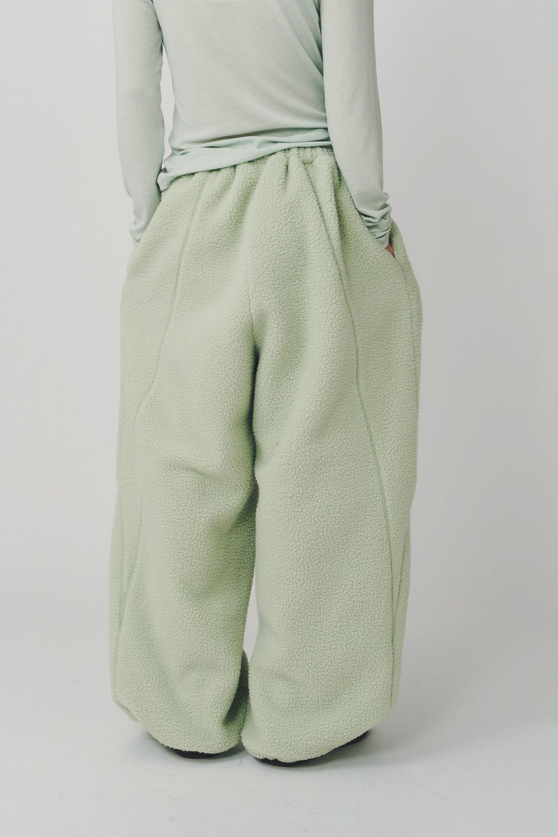 ボアパンツ (ミント) switching boa pants(unisex) (Mint) / 26AW
