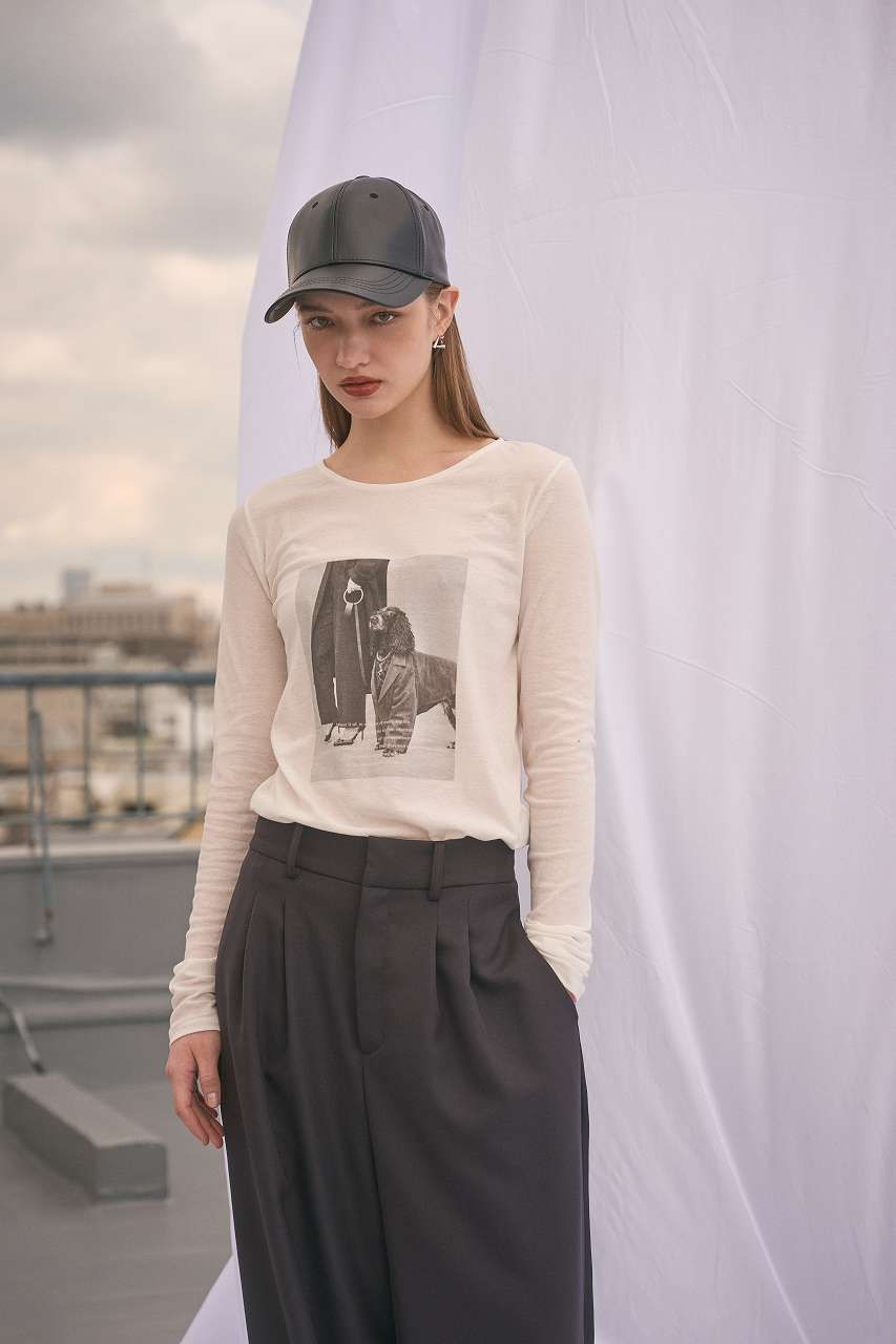 シアーフォトコンパクトロンT (ホワイト) Sheer Photo Compact Long-Sleeve Tee (White) / 26AW