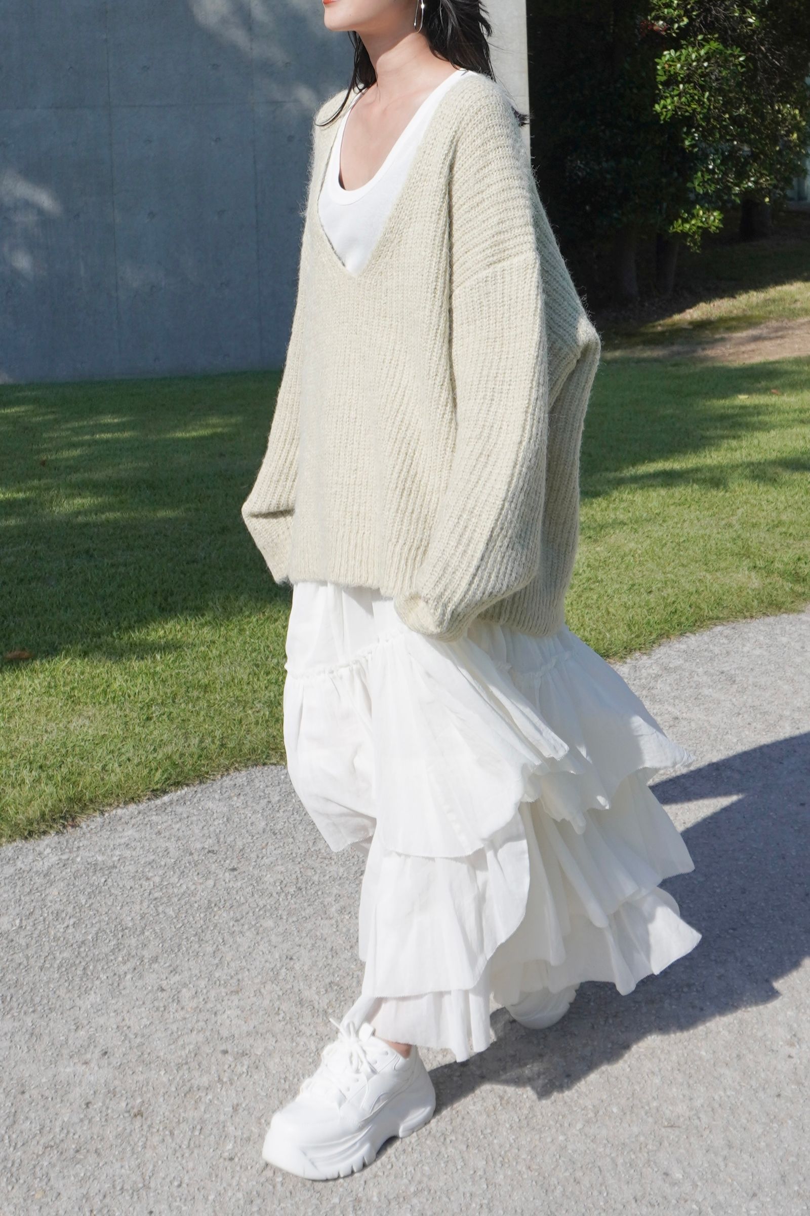 Knuth Marf - Uneck knit pullover (unisex) / Uネックニット Knuth Marf - Uneck knit pullover (unisex) / Uネックニット