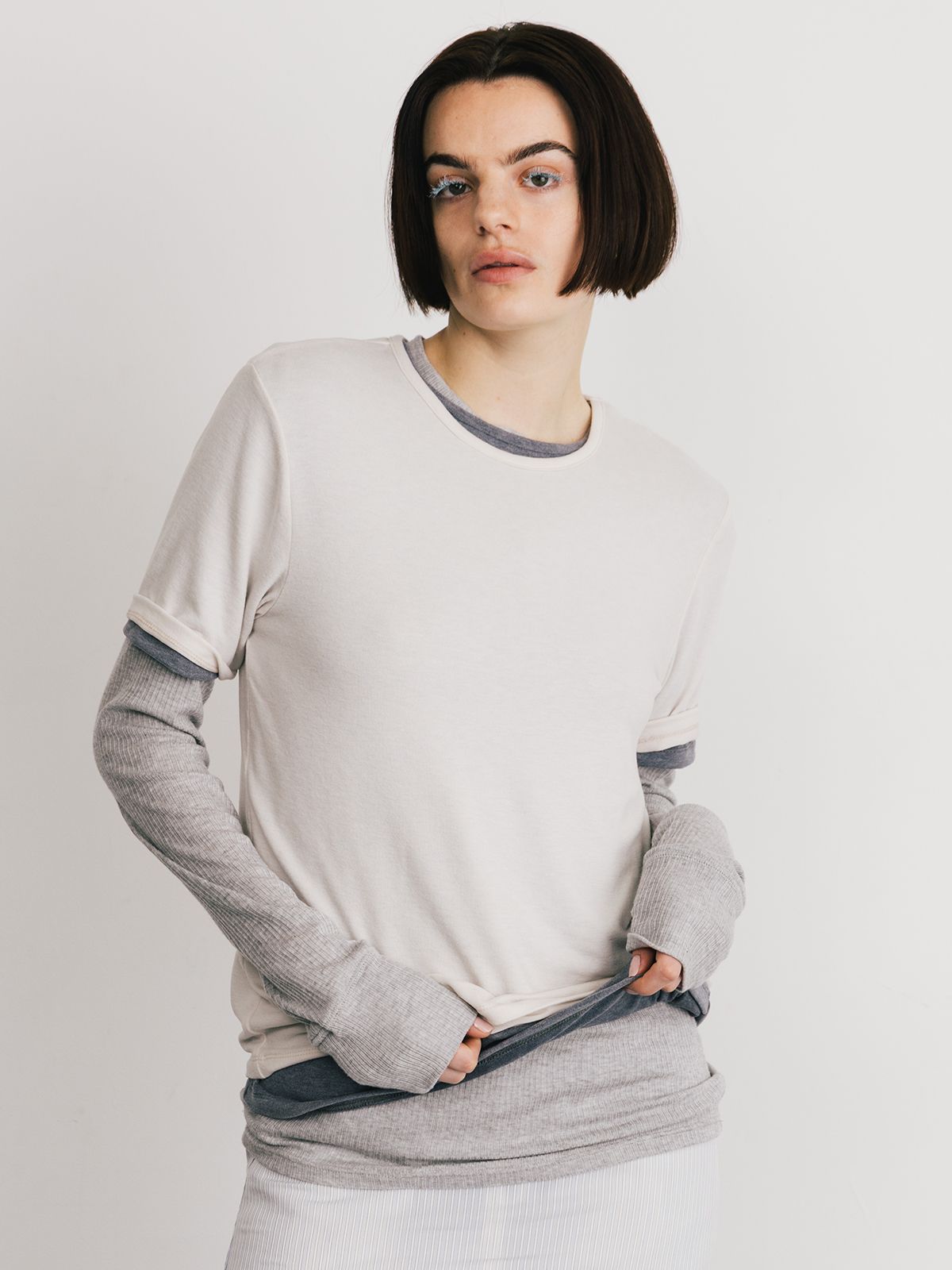 【25SS】SMOOTHY SET TEE SHIRT / スムージー セットTシャツ (アイボリー)