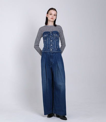 デニム ビスチェ (ヴィンテージブルー) BUSTIER (Vintage blue) / レディース