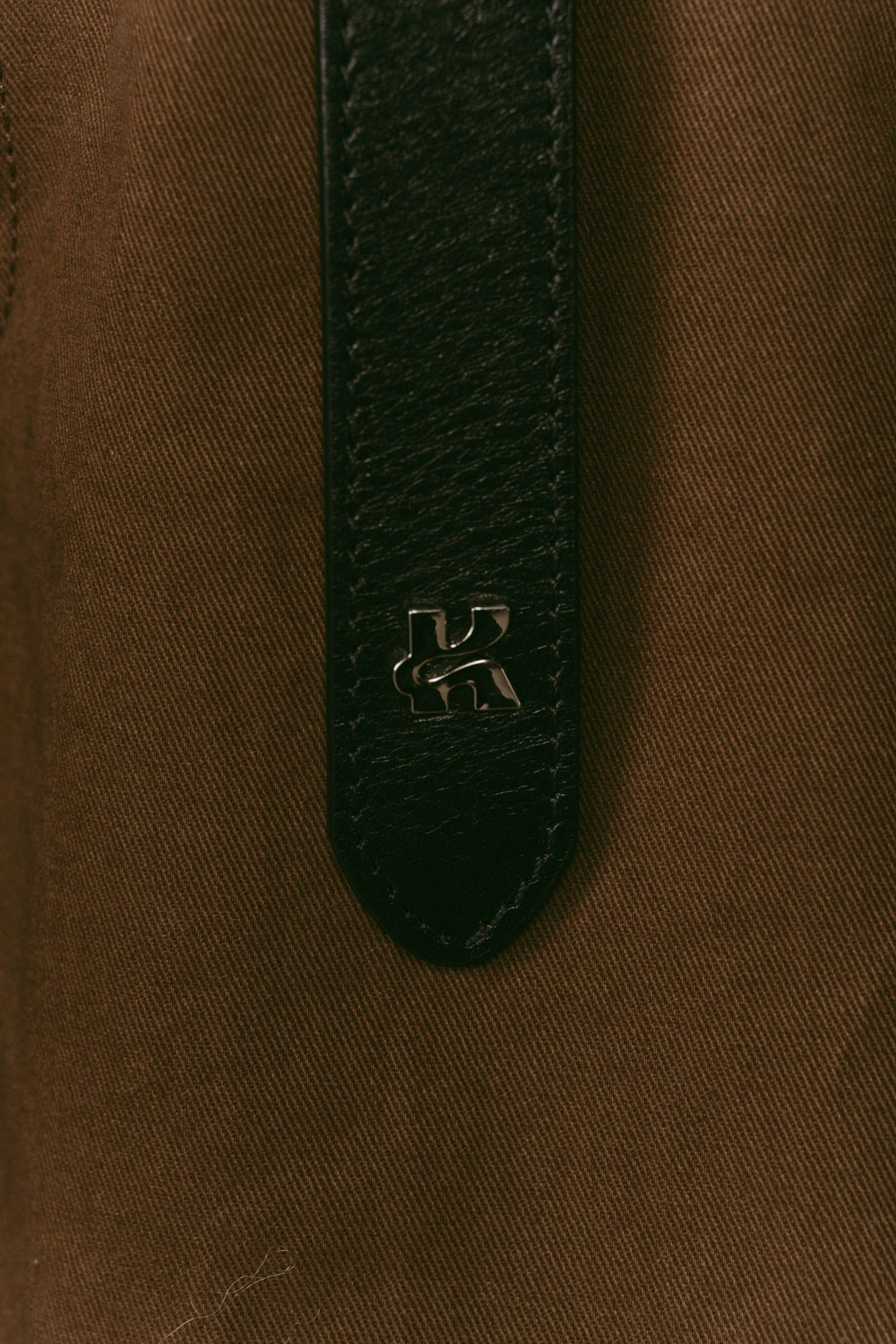 Kmotif leather belt / Kモチーフ レザーベルト (ブラック) / 25AW