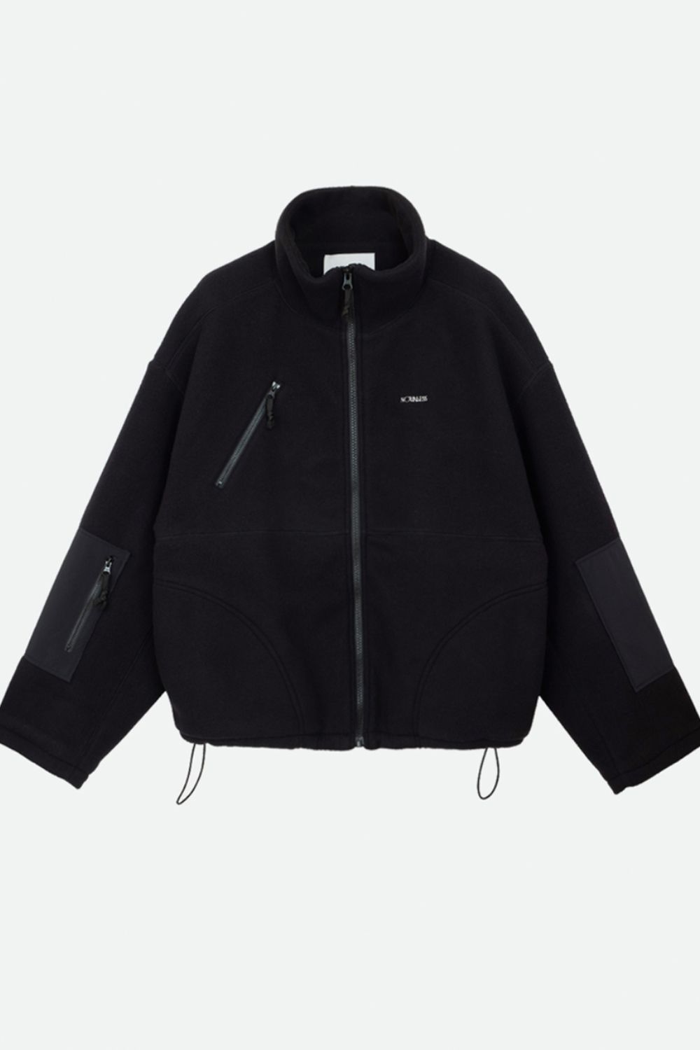 NOUNLESS OVER FLEECE JACKET (NOIR) / オーバーフリースジャケット ノワール