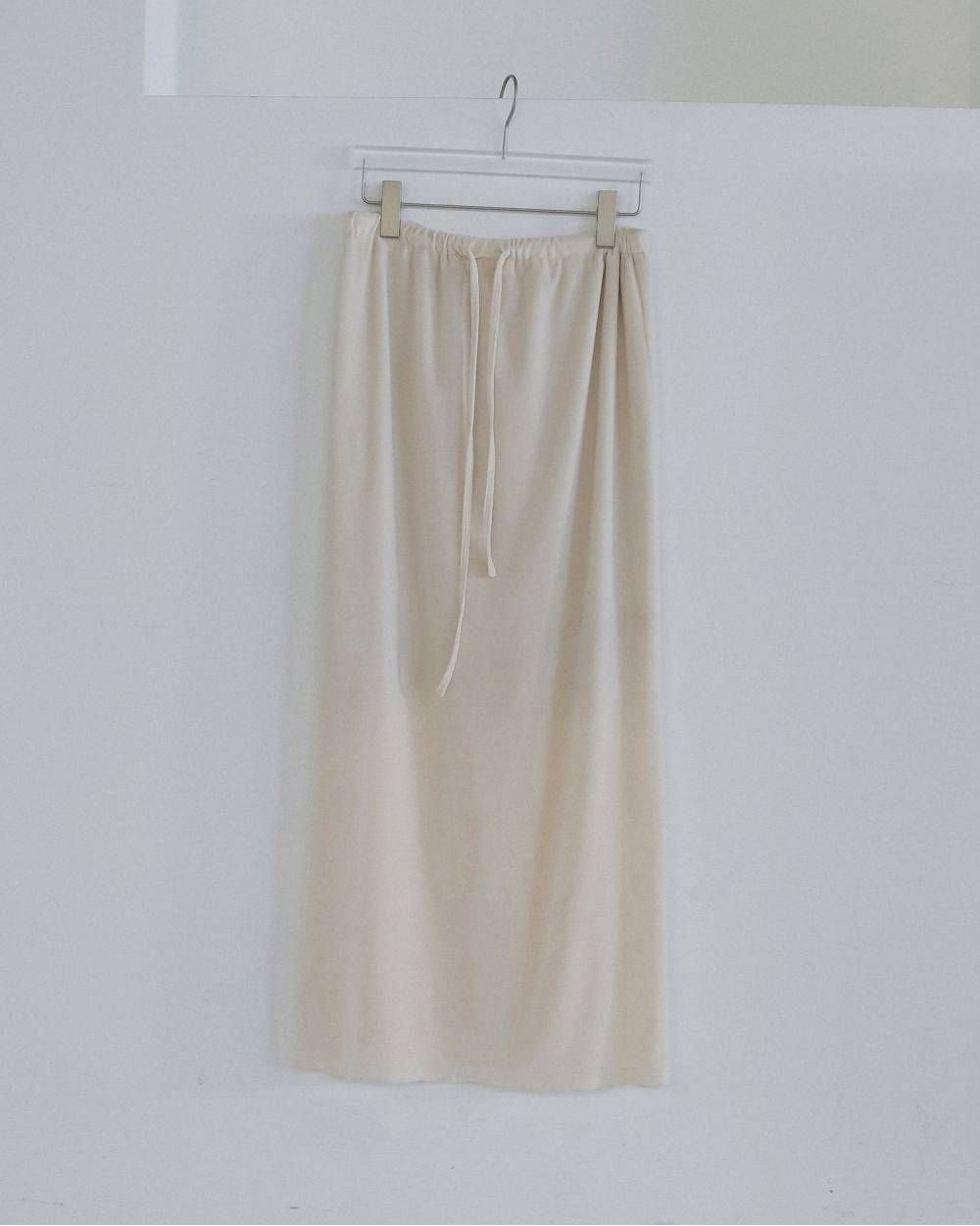べロアペンシルスカート (アイボリー) Velour Pencil SK (Ivory) / 26AW 【6月29日まで期間限定予約】