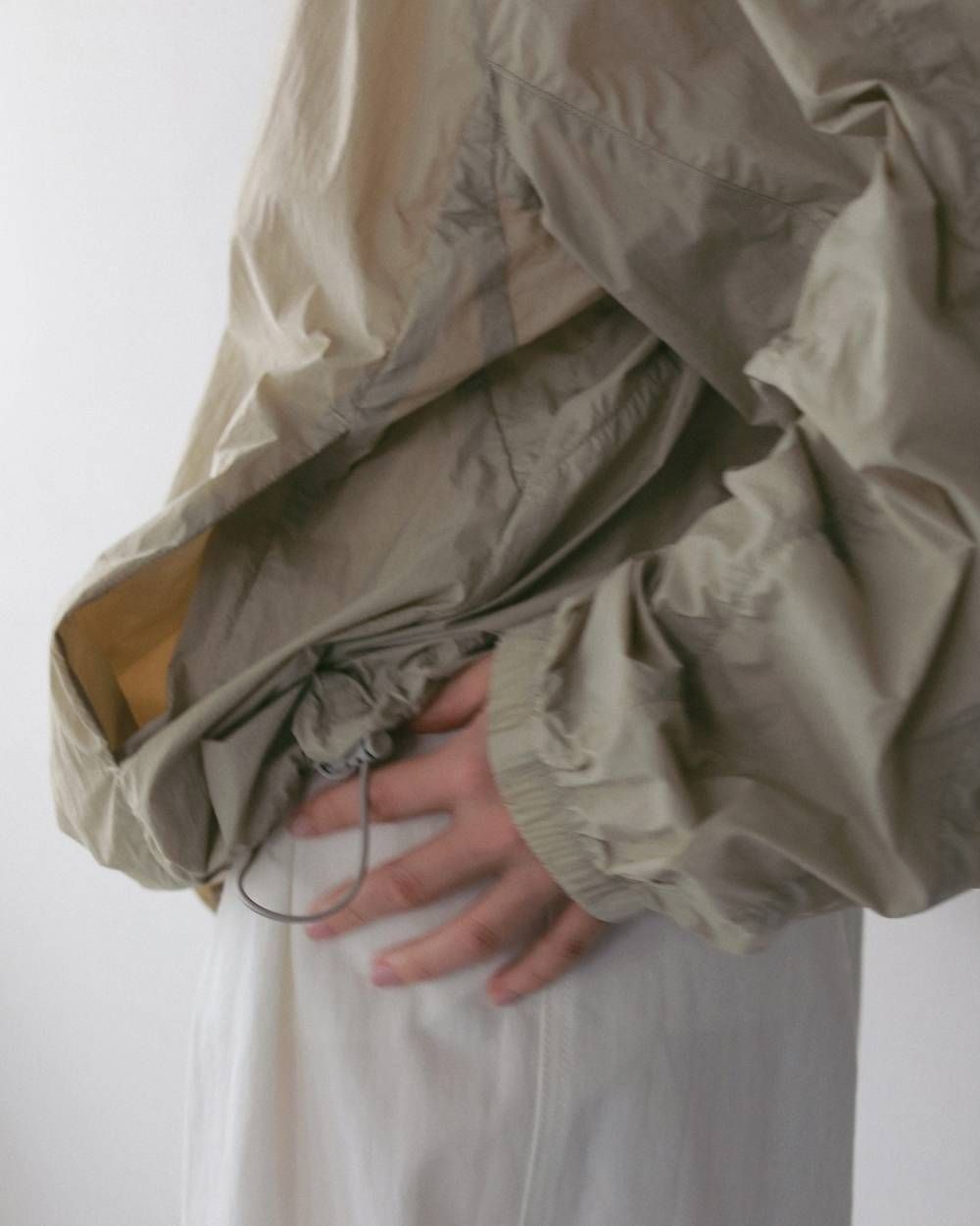 シアートラックブルゾン (オートミール) Sheer Track Blouson (Oatmeal) / 27SS