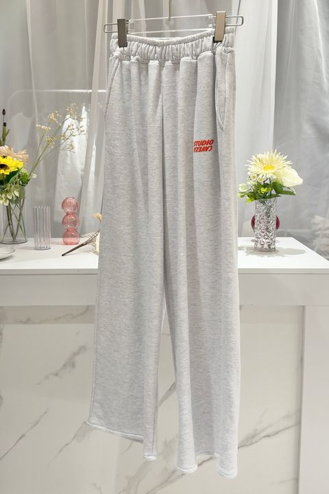 スタジオカベサ プリントスウェットパンツ (ライトグレー) STUDIO CAVEZA Print Sweat Pants (Light gray) /  26SS