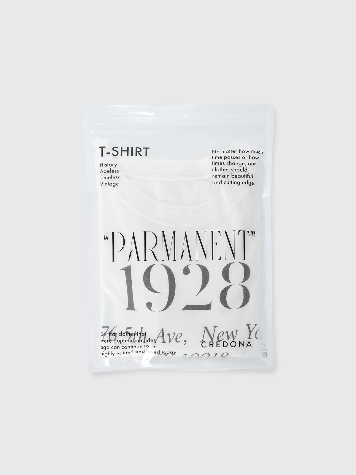 【25SS】PARMANENT TEE / パーマネント Tシャツ (ホワイト)
