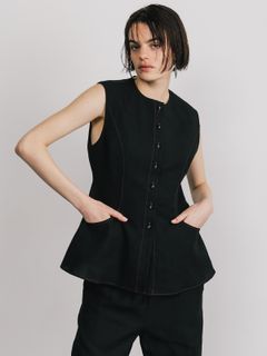【25SS】TENCEL VEST / テンセルベスト (ブラック)