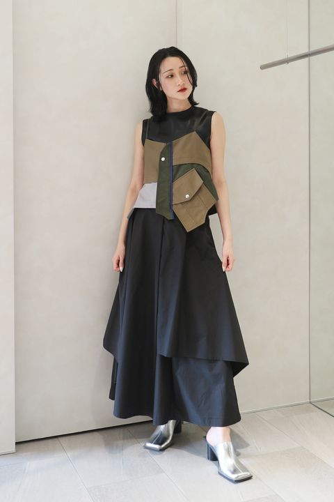 UN3D. - MA-1 DOCKING BUSTIER / MA-1ドッキングビスチェ (カーキ 